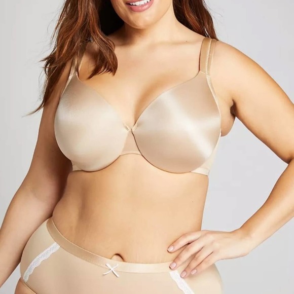 Cacique Other - Cacique Smooth Lightly Lined Full Coverage Bra In Cafe Mocha Sz 44C